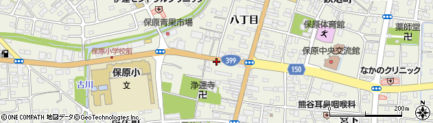 福島交通株式会社　保原バスセンター周辺の地図