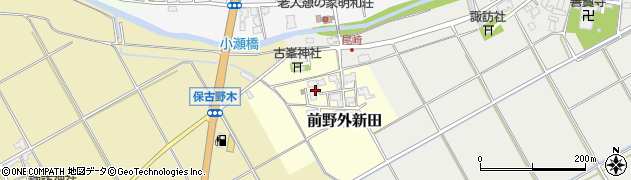 新潟県新潟市西区前野外新田周辺の地図