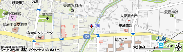 福島県伊達市保原町城ノ内119周辺の地図