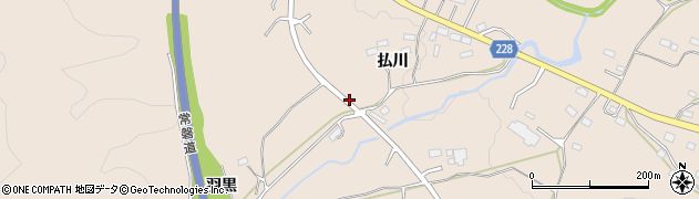 福島県相馬市初野（払川）周辺の地図
