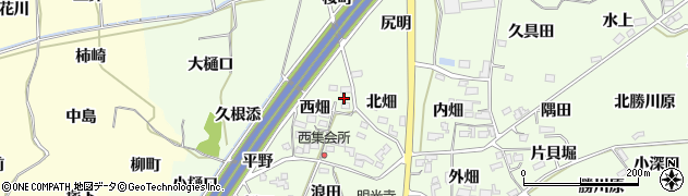 福島県福島市飯坂町東湯野西畑2周辺の地図