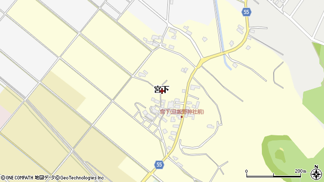 〒959-1947 新潟県阿賀野市宮下の地図