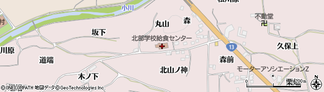 福島県福島市飯坂町平野丸山12周辺の地図