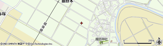 新潟県新潟市西区藤野木周辺の地図