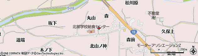 福島県福島市飯坂町平野丸山13周辺の地図