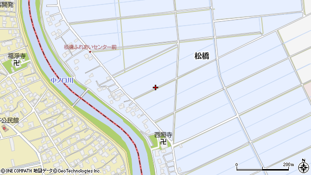 〒950-1243 新潟県新潟市南区松橋の地図