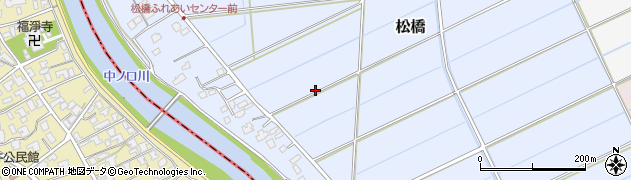 新潟県新潟市南区松橋周辺の地図
