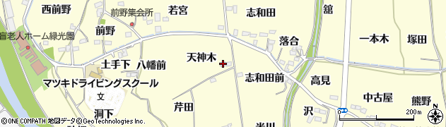 福島県福島市飯坂町湯野天神木1周辺の地図