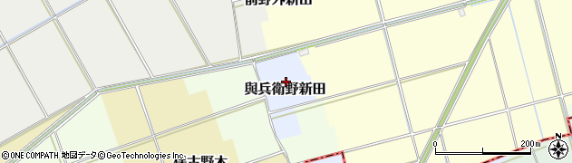 新潟県新潟市西区與兵衛野新田周辺の地図