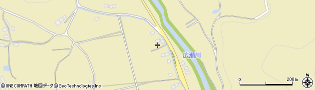 福島県伊達市梁川町大関北原周辺の地図