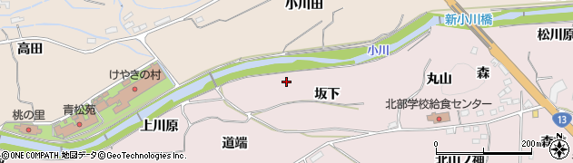 小川周辺の地図
