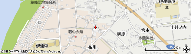 福島県伊達市箱崎布川144周辺の地図
