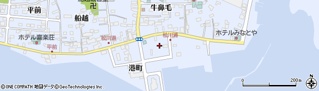 福島県相馬市尾浜（港町）周辺の地図