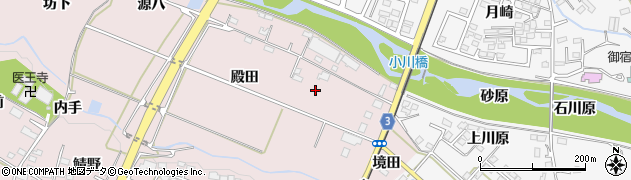 福島県福島市飯坂町平野（殿田）周辺の地図