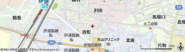 福島県伊達市沓形18周辺の地図