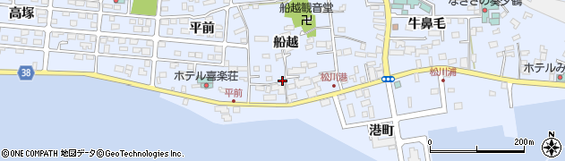 福島県相馬市尾浜船越100周辺の地図