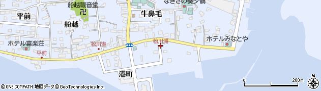 松川浦周辺の地図