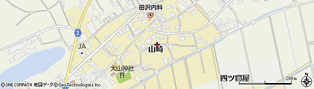新潟県新潟市西区山崎周辺の地図