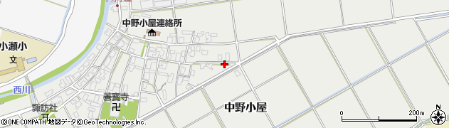 新潟県新潟市西区中野小屋周辺の地図