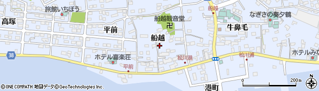 福島県相馬市尾浜船越周辺の地図