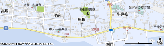 福島県相馬市尾浜（船越）周辺の地図