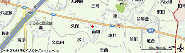 福島県福島市飯坂町東湯野（榧下）周辺の地図