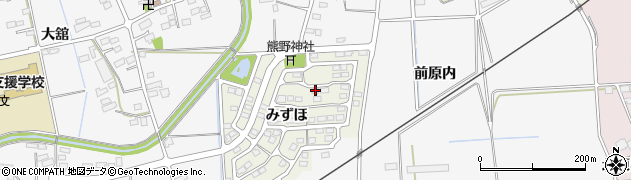 福島県伊達市保原町みずほ3周辺の地図
