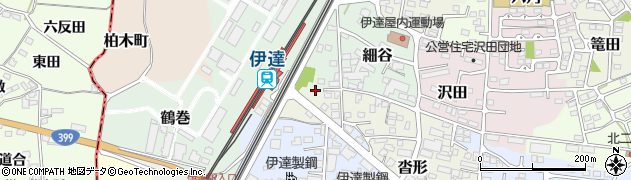 福島県伊達市沓形5周辺の地図