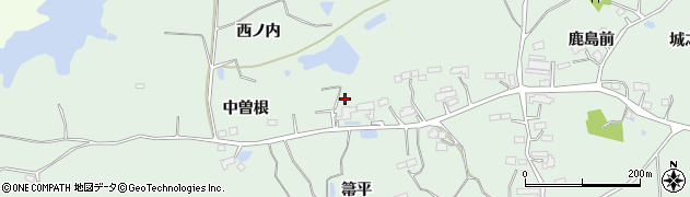 福島県相馬市石上中曽根52周辺の地図
