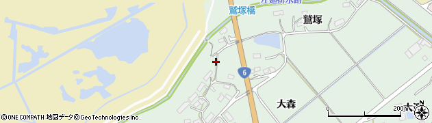 福島県相馬市新沼（大森）周辺の地図