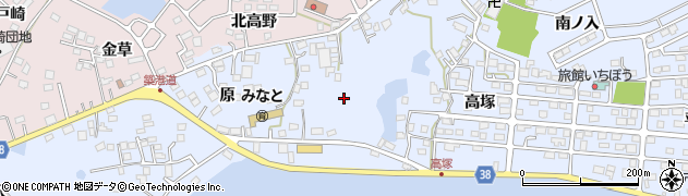 福島県相馬市尾浜（高塚）周辺の地図
