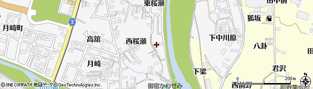 福島県福島市飯坂町周辺の地図