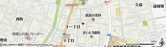 福島県伊達市保原町古町周辺の地図