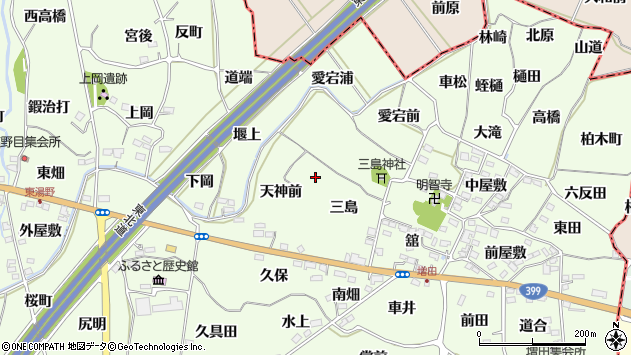 〒960-0221 福島県福島市飯坂町東湯野の地図