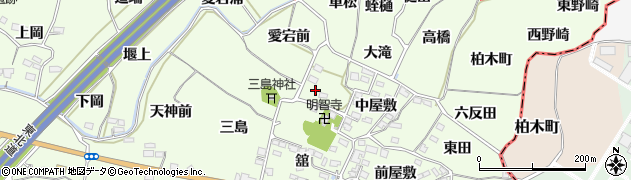 福島県福島市飯坂町東湯野（水口）周辺の地図