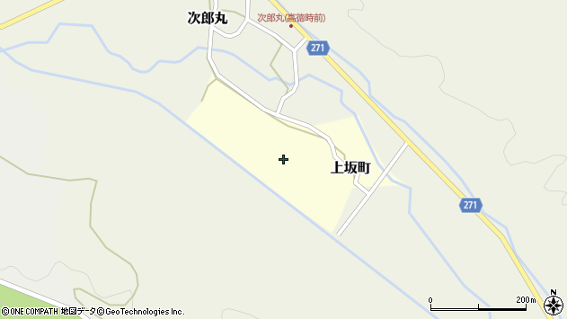 〒959-1942 新潟県阿賀野市上坂町の地図