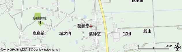 福島県相馬市石上（薬師堂）周辺の地図