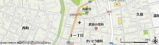福島県伊達市保原町（十二丁目）周辺の地図