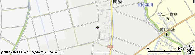 新潟県阿賀野市関屋周辺の地図