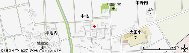福島県伊達市保原町大泉（中北）周辺の地図