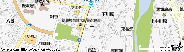 福島県福島市飯坂町菱沼周辺の地図