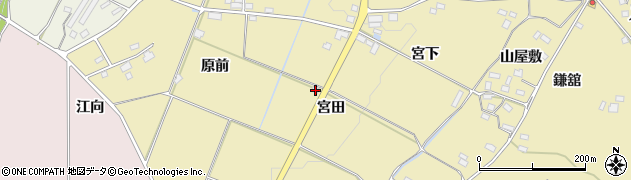 福島県伊達市梁川町細谷原前72周辺の地図