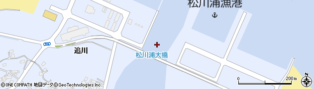 松川浦大橋周辺の地図
