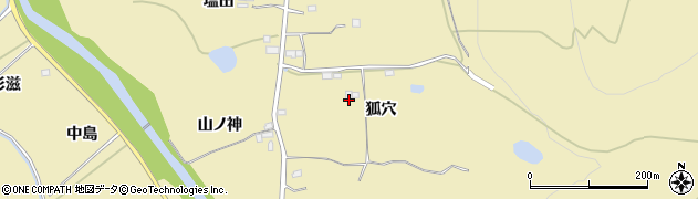 福島県伊達市梁川町大関（狐穴）周辺の地図