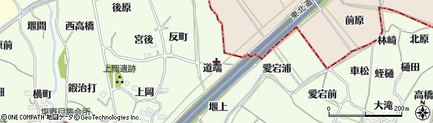 福島県福島市飯坂町東湯野（道端）周辺の地図
