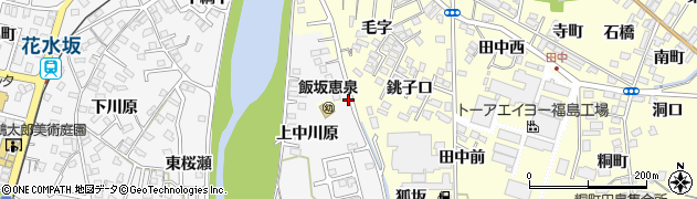 福島県福島市飯坂町湯野（八卦下）周辺の地図