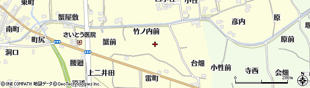 福島県福島市飯坂町湯野竹ノ内前周辺の地図
