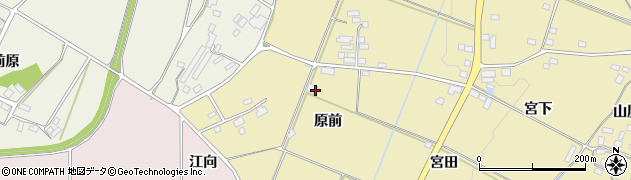 福島県伊達市梁川町細谷（原前）周辺の地図