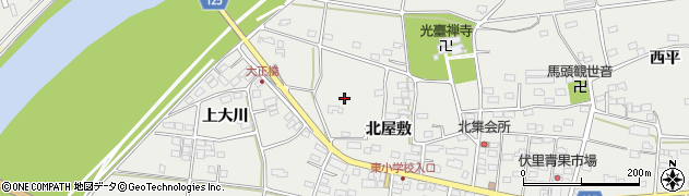 福島県伊達市伏黒北屋敷1周辺の地図