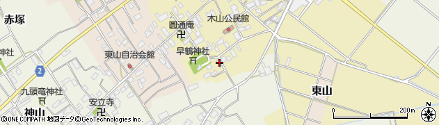 新潟県新潟市西区木山647周辺の地図